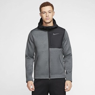 Jachete Nike Therma Full-Zip Hooded Training Barbati Negrii Gri | VFWQ-72893